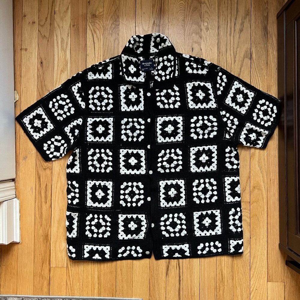 Abercrombie & Fitch | Men's Crochet Shirt